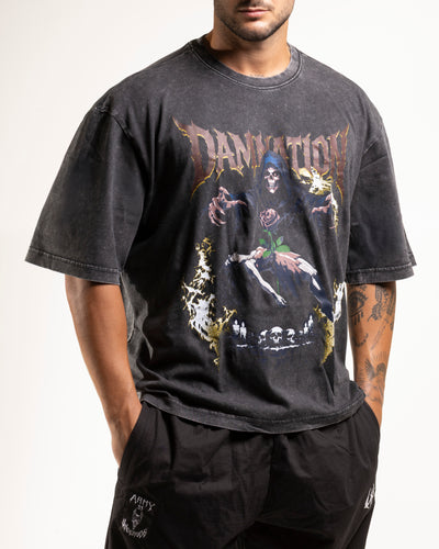 DAMNATION OVER WASHED BLACK
