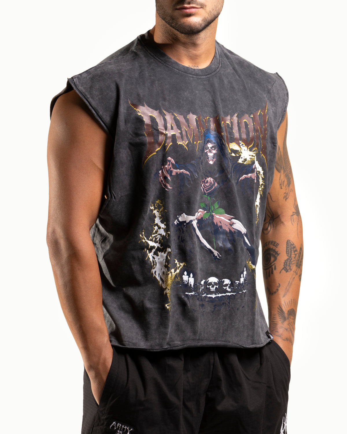 DAMNATION CANOTTA WASHED BLACK