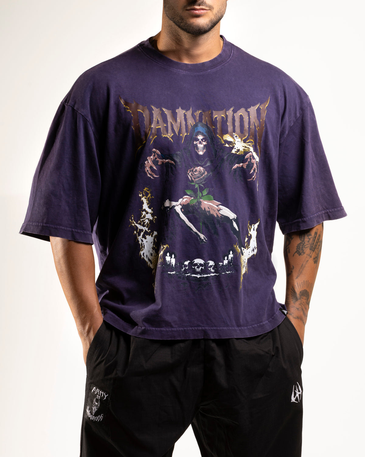 DAMNATION OVER WASHED PURPLE
